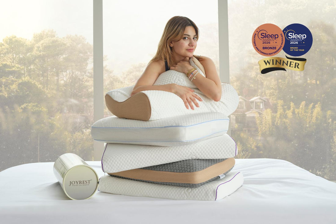Μαξιλάρι ύπνου JOYREST με memory foam για στήριξη αυχένα και αναζωογονητικό ύπνο