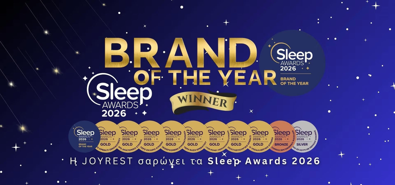 Στρώματα JOYREST με premium υλικά και βραβευμένη τεχνολογία ύπνου