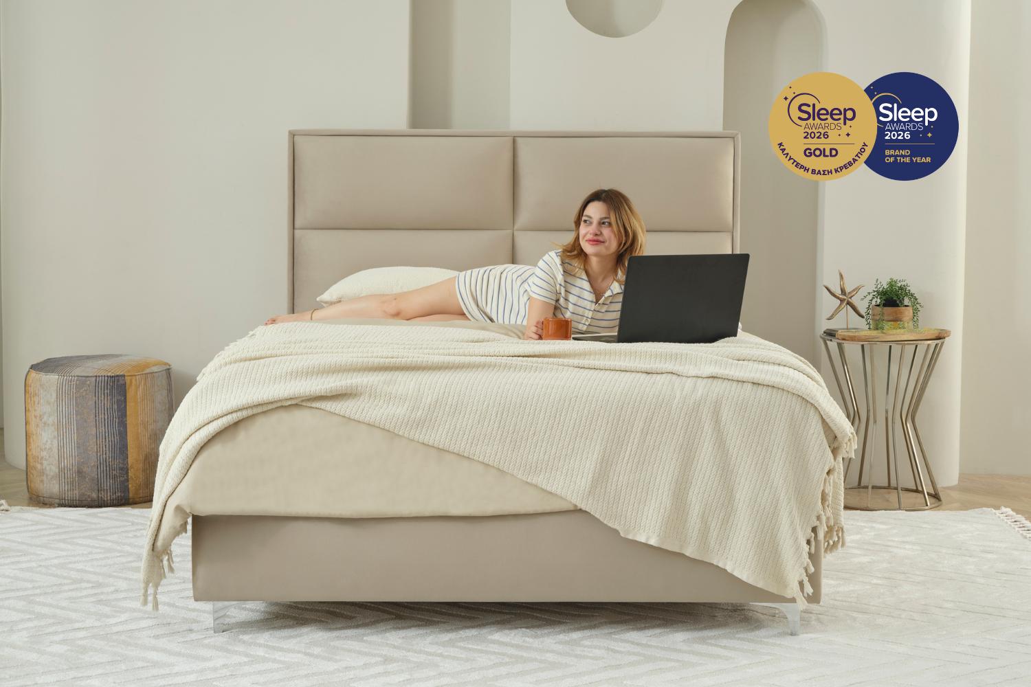 Κρεβάτι JOYREST Palermo με αντιμικροβιακό και αεριζόμενο αποθηκευτικό χώρο