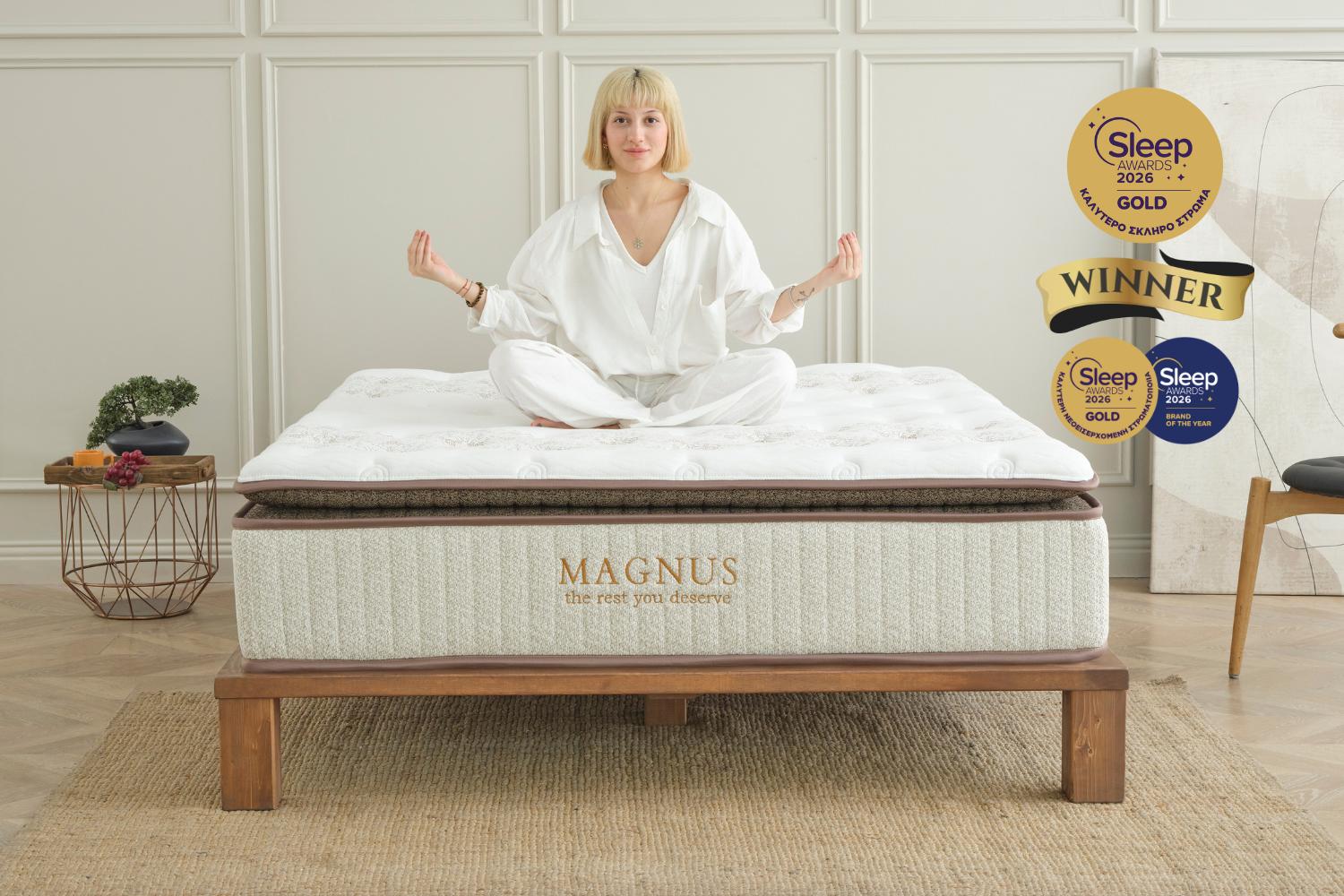 Στρώμα JOYREST Magnus – Χρυσό Βραβείο Sleep Awards 2026 για την κορυφαία στιβαρή στήριξη με ενσωματωμένο ανώστρωμα